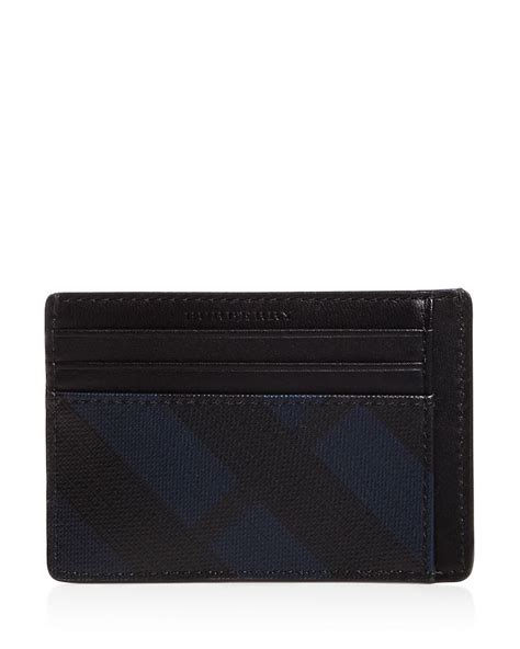 Burberry Smoked Check Card Case Men 